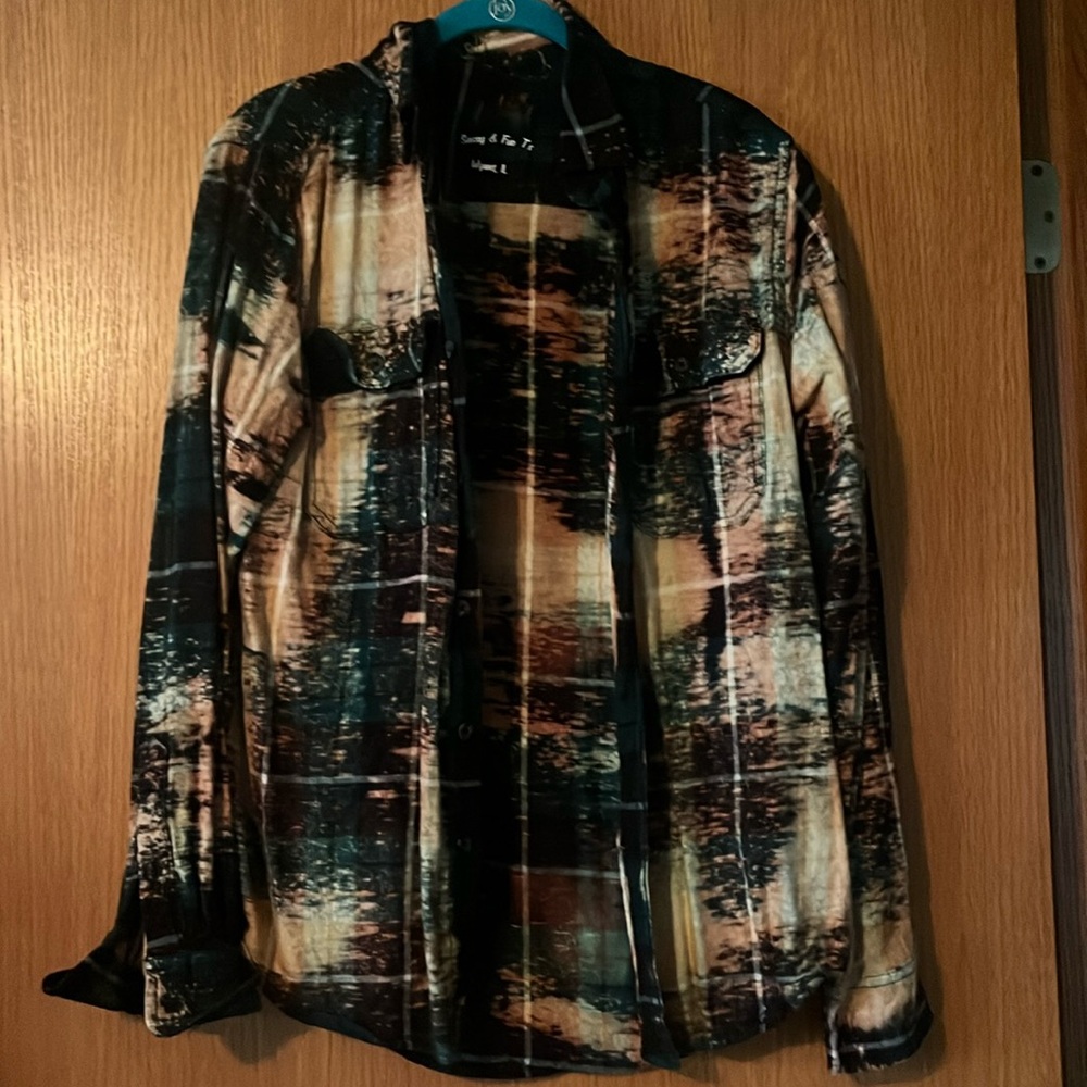 Bleached Plaid Shirt